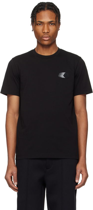T-shirt Moncler Moncler Faded Logo Cotton T-Shirt Sort | K10918C0002889A17, 0