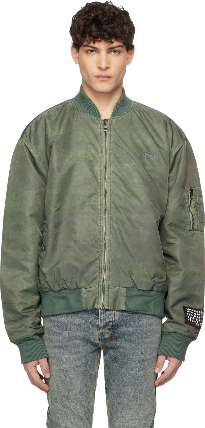 Bomberjakke Ksubi Ksubi Royalty Bomber Jacket Grøn | MPS25JK008