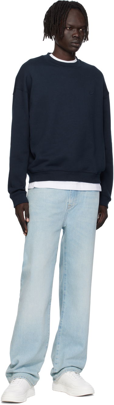 Sweatshirt Lacoste Lacoste Croc Signature Sweatshirt Mørkeblå | SH7745_166, 3