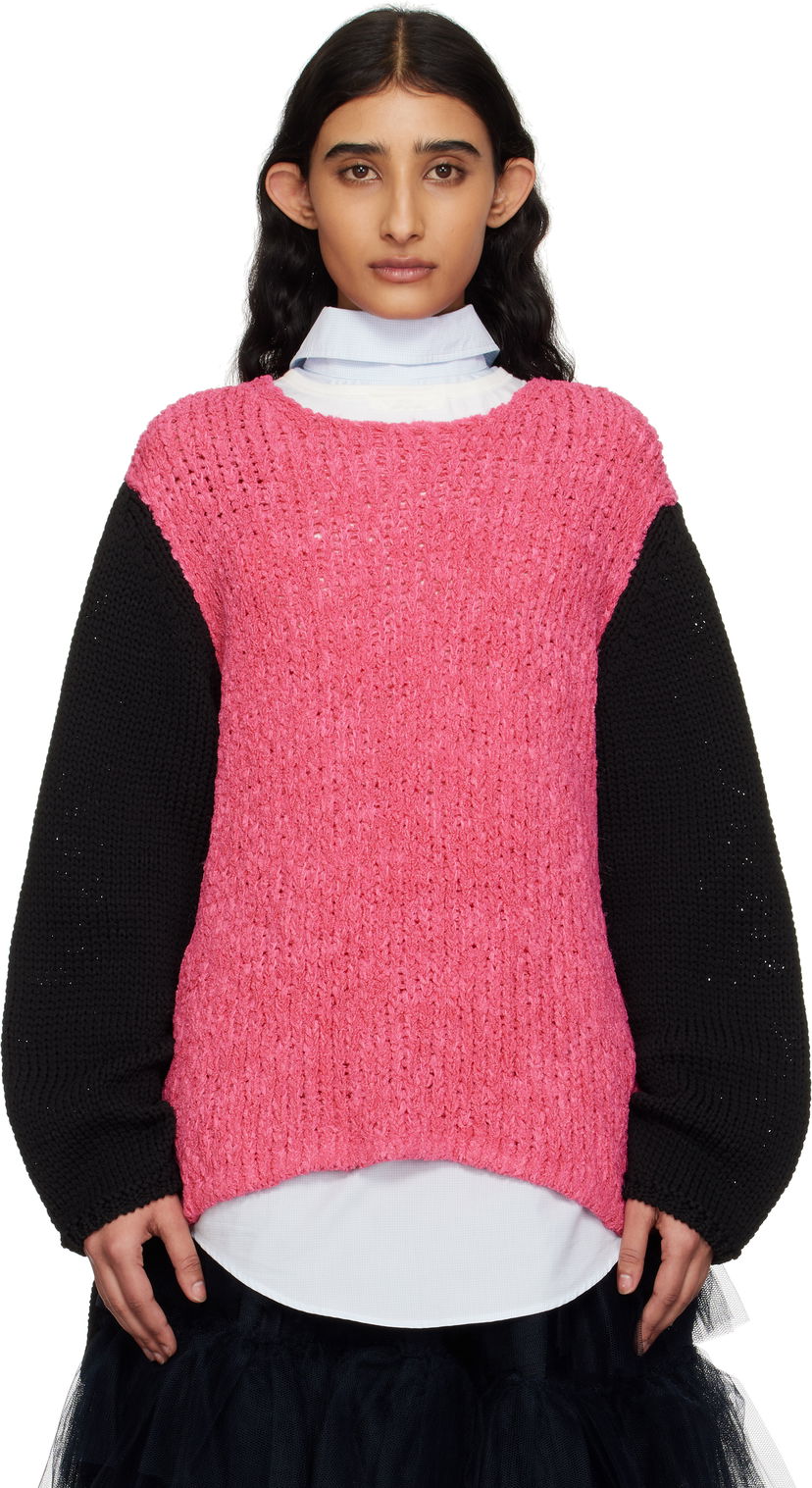 Sweater Comme des Garçons Crewneck Sweater by Homme Plus Lyserød | PO-N005-S25