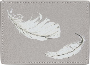 Tegnebog Thom Browne Thom Browne Single Feather Print Card Holder Grå | MAW020L-E1353, 1