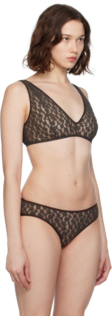 Bh Baserange Baserange Crescent Lace Bra Brun | BRCR-LA-SU25, 1