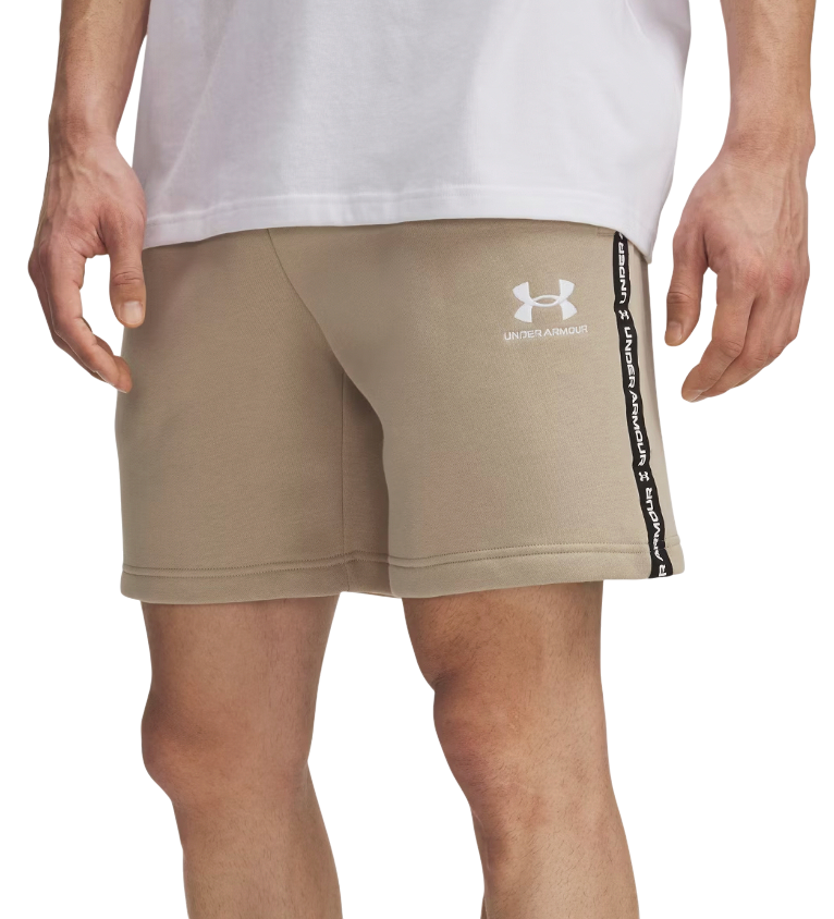 Shorts Under Armour Icon Fleece Short Taping Beige | 1390299-299
