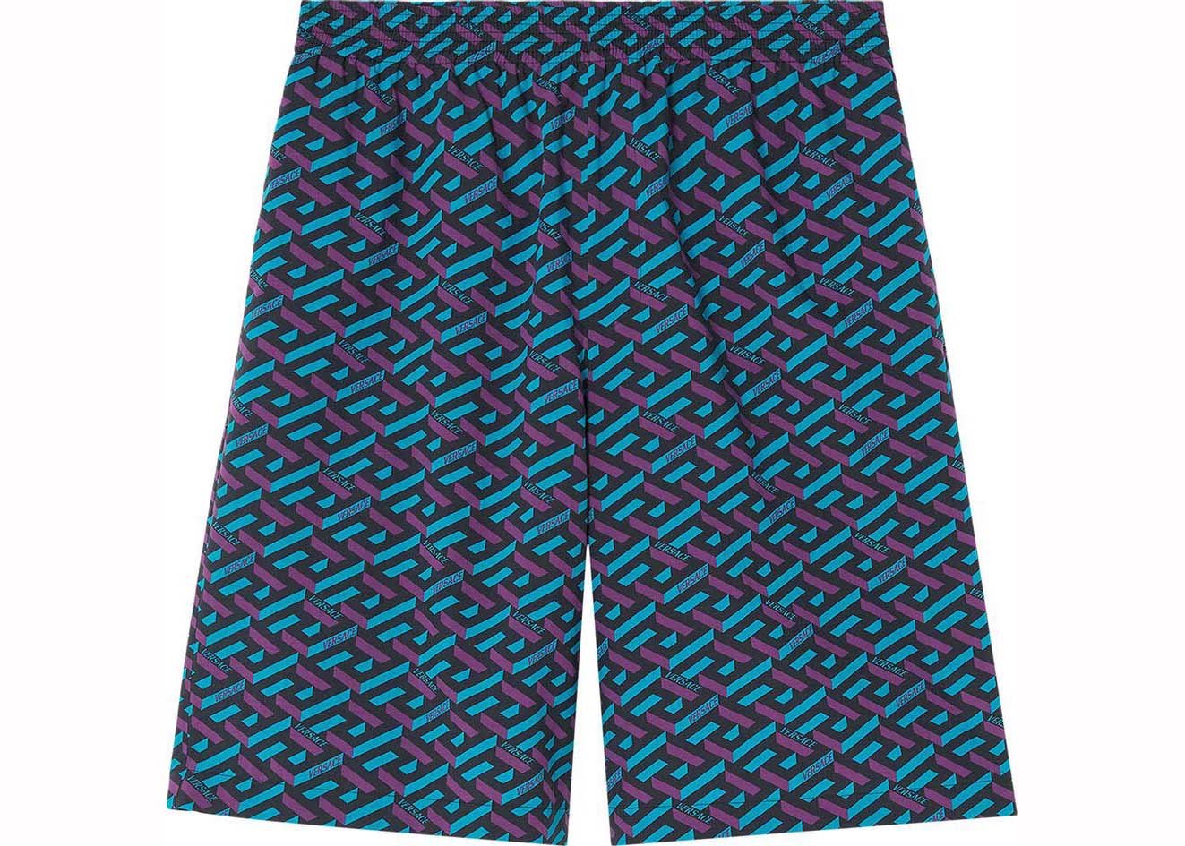 Shorts Versace La Greca Shorts Blå | 1002476 1A04992 5G320, 0