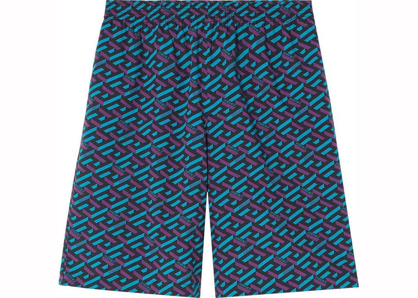 Shorts Versace La Greca Shorts Blå | 1002476 1A04992 5G320