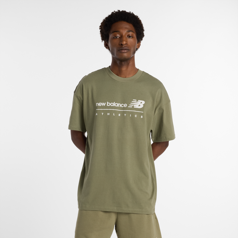 T-shirt New Balance Athletics T-shirt Grøn | NBMT53525DEK