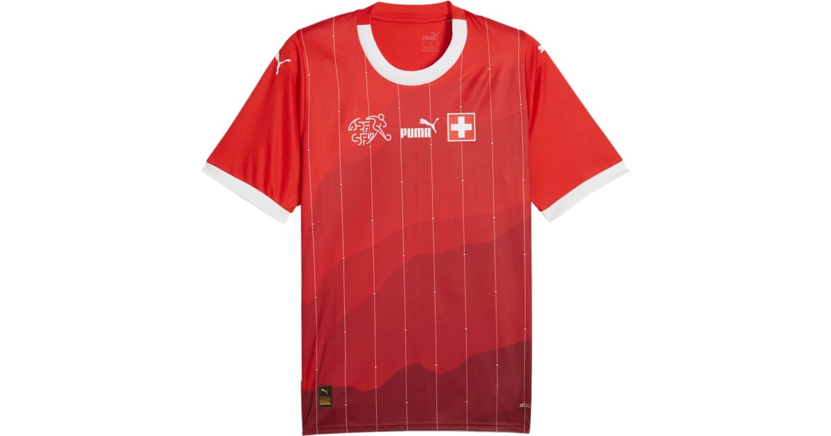 Jersey Puma Dres Švýcarsko Rød | 773711-01, 1