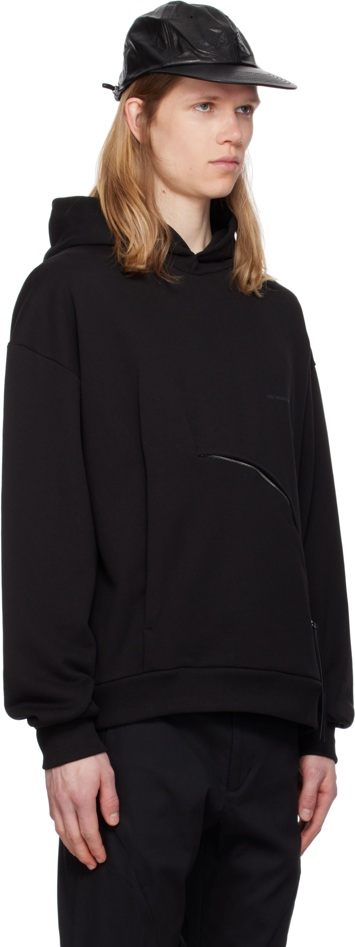 Sweatshirt Post Archive Faction (PAF) 8.0 Center Hoodie Sort | 8.0 THC-B, 1