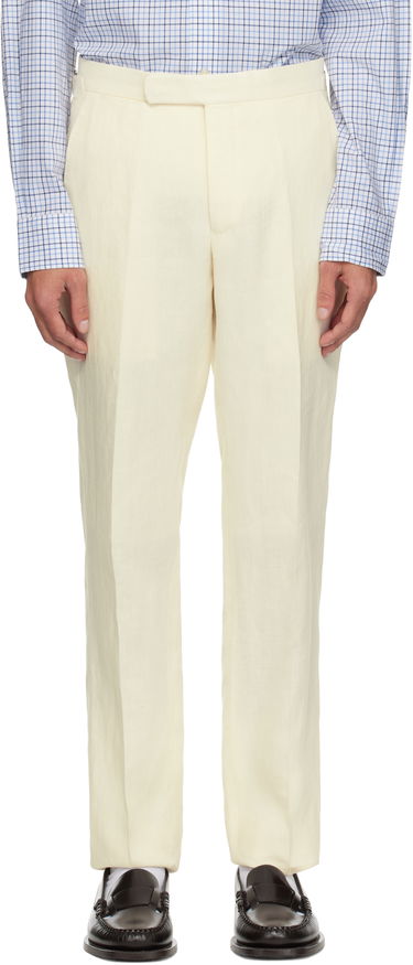Bukser Polo by Ralph Lauren Polo Ralph Lauren Linen Suit Trousers Beige | 715793698003, 0