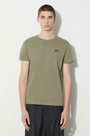 T-shirt Alpha Industries Basic Small Logo T-Shirt Grøn | 188505.11, 0
