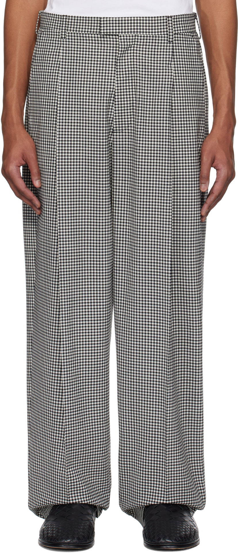 Bukser Marni Marni Gingham Wide-Leg Trousers Flerfarvet | PUMU0236A1 UTP787