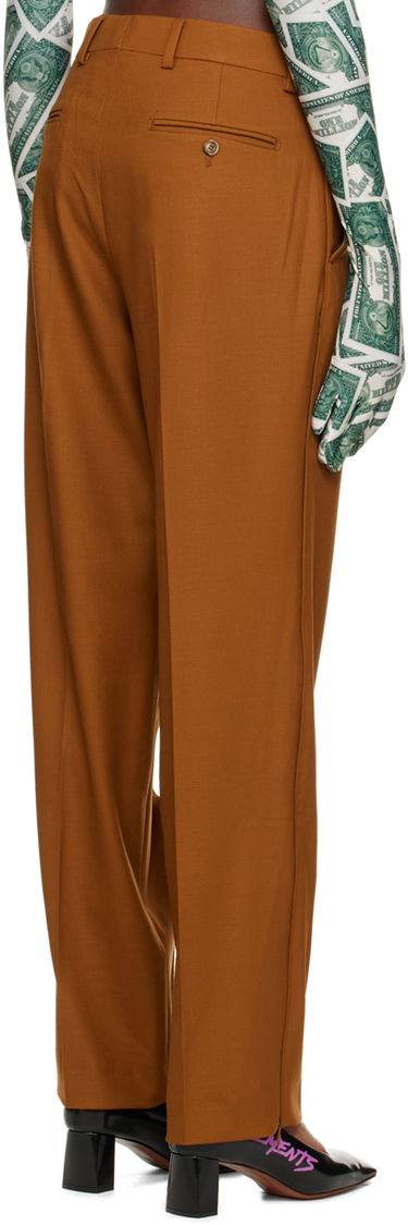 Bukser VETEMENTS VTMNTS Two-Pleat Trousers Brun | VL14PA220X, 2