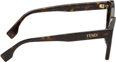 Solbriller FENDI Fendi Lettering Cat-Eye Sunglasses Brun | FE40175IW5452E 192337228742, 1