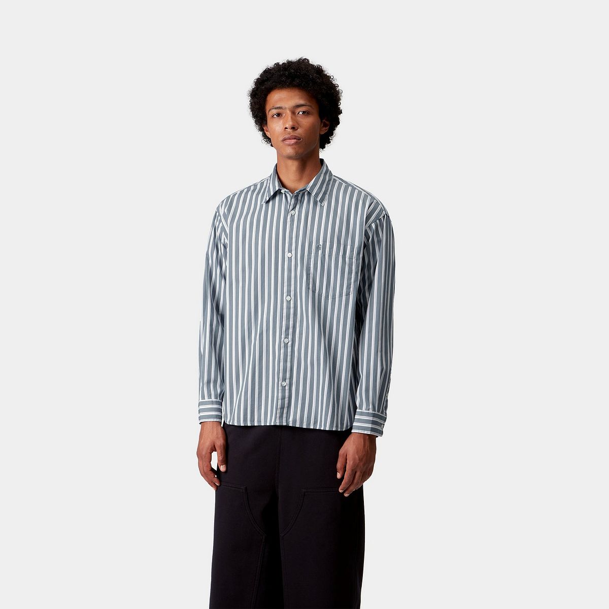Skjorte Carhartt WIP Long Sleeve Malden Stripe Shirt Flerfarvet | I035334_9, 0