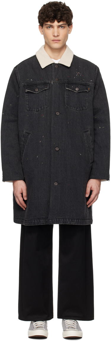 Frakker UNDERCOVER Undercover Sherpa Fleece-Lined Denim Coat Sort | UC2D4306, 0