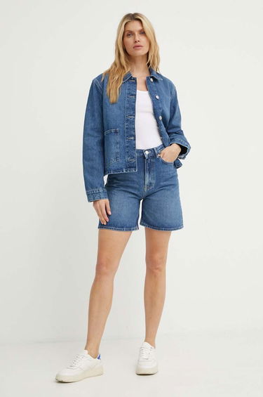 Shorts Samsoe Samsoe Samsoe Samsoe SASHELLY High Waist Shorts Blå | F24200011, 1