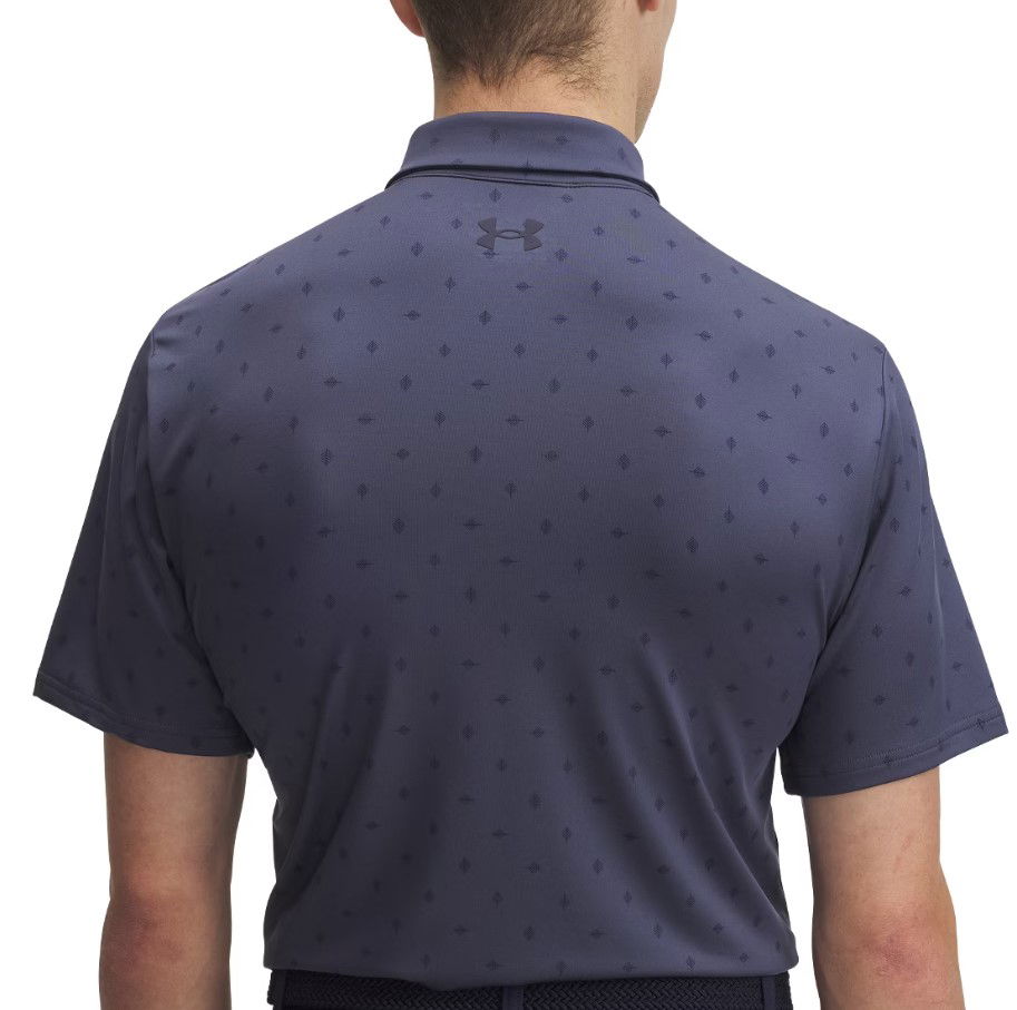 Polo skjorte Under Armour Playoff 3.0 Diamond Print Polo Shirt Mørkeblå | 1378677-046, 1