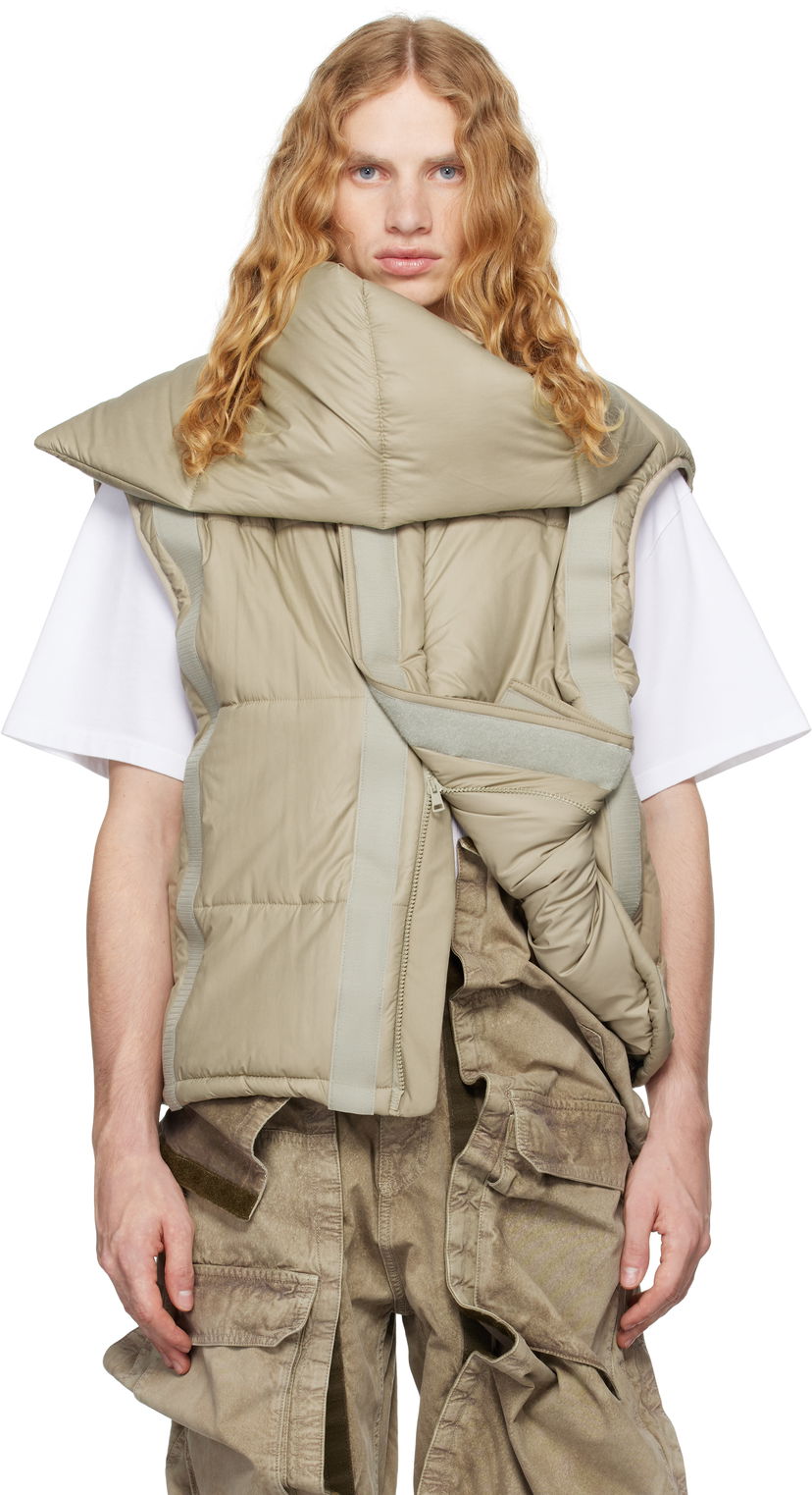 Vest Y/PROJECT Puffer Vest Beige | 203JA008