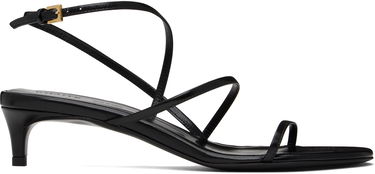 Tilbehør Khaite KHAITE Loop Kitten Heel Sandals Sort | F3076-920, 0