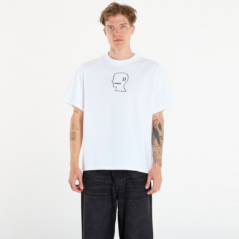 T-shirt Brain Dead Logo head T-shirt White Hvid | BDS25T00004820WH01