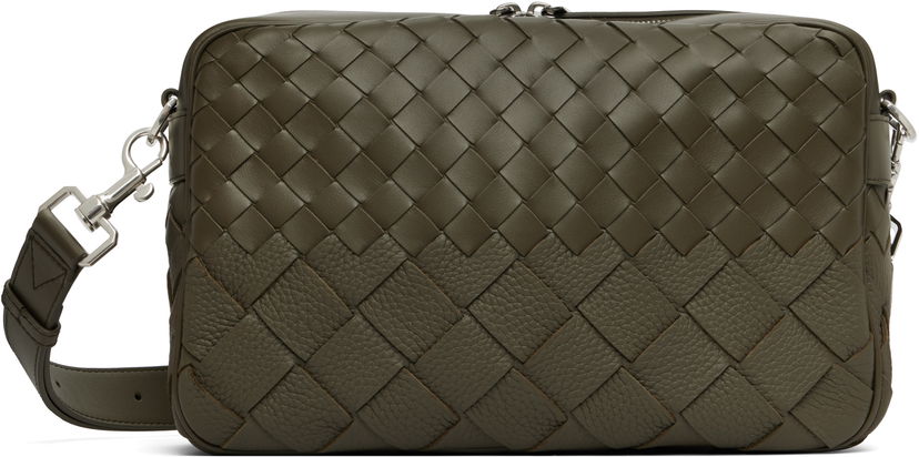Skuldertaske Bottega Veneta Bottega Veneta Intrecciato Camera Bag Grøn | 755925V5RL13227