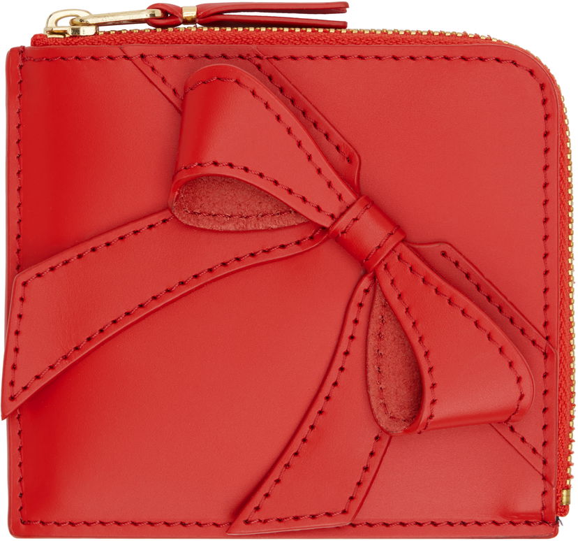 Tegnebog Comme des Garçons COMME des GARÇONS Big Bow Zip Wallet Rød | SA3100BB