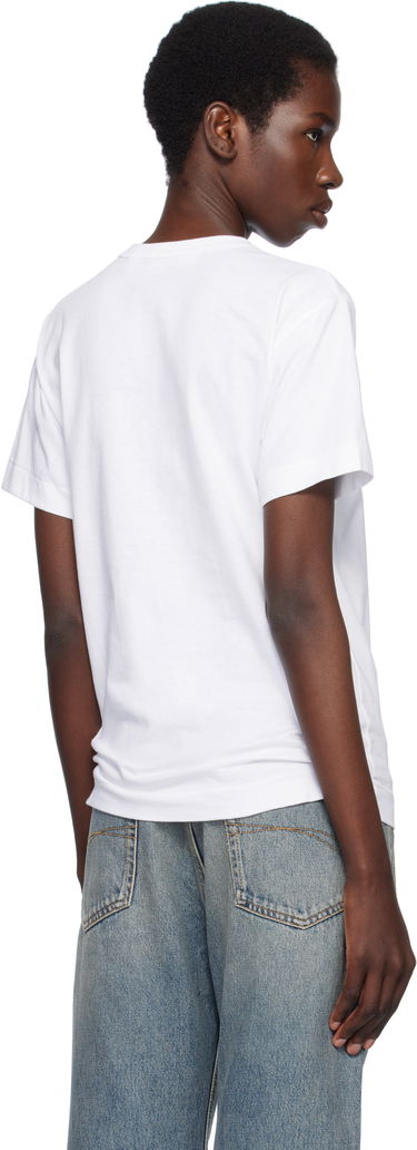 T-shirt Comme des Garçons COMME des GARÇONS PLAY Stud Print Red Heart T-Shirt Hvid | AX-T803-051, 2