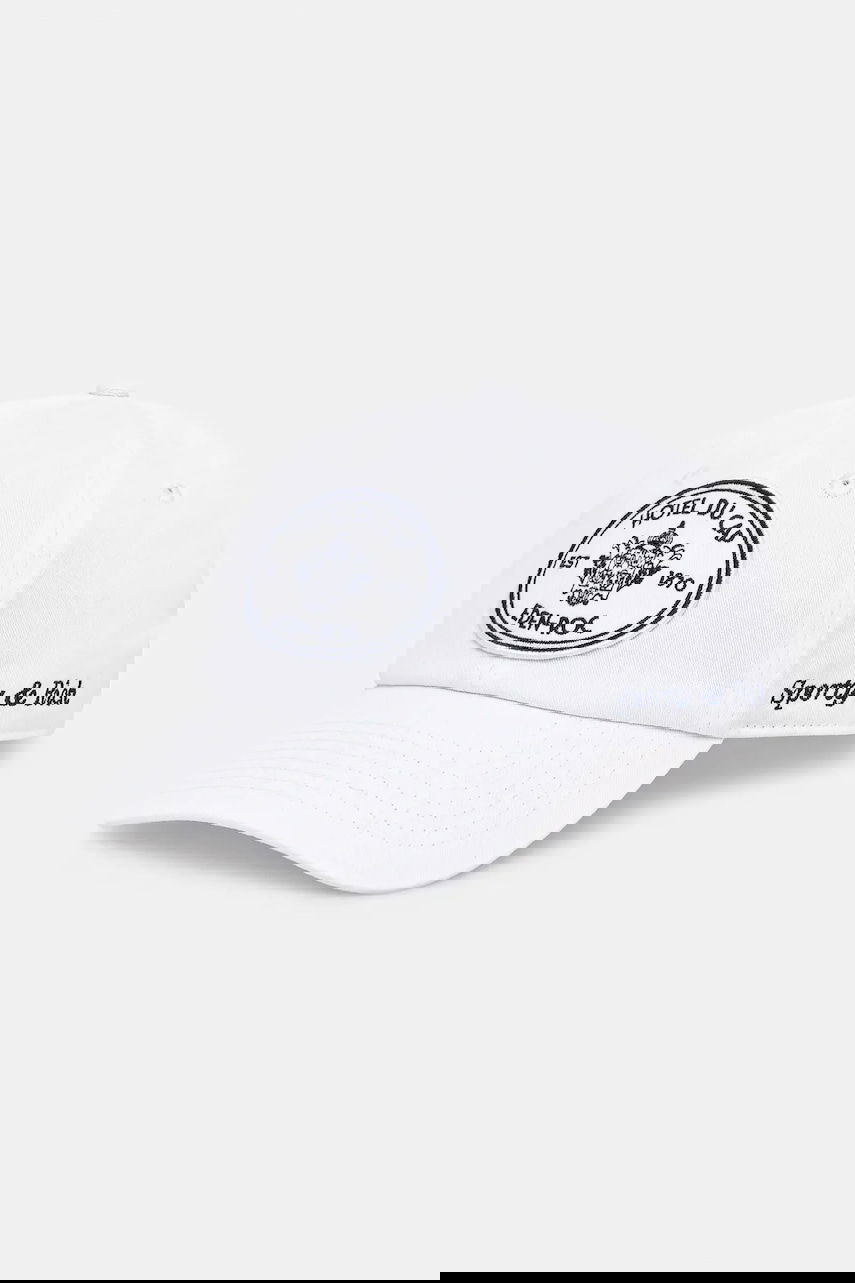 Kasket Sporty & Rich Sporty & Rich Eden Crest Baseball Cap Hvid | AC04060621WH01, 0