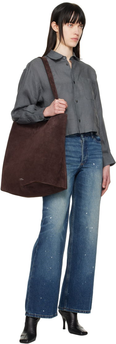Skjorte A.P.C. A.P.C. Sophie Cropped Linen Shirt Grå | LIAEK-F12627, 3