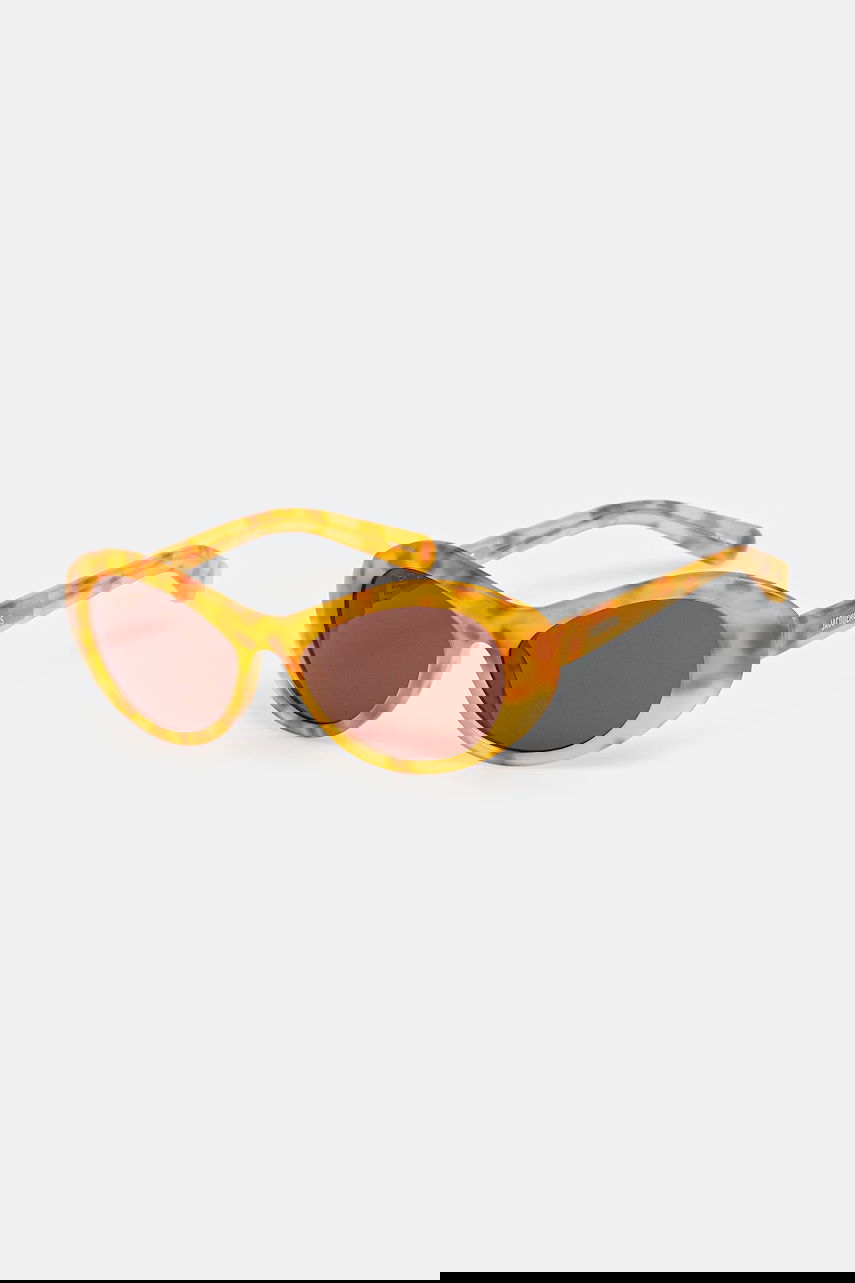 Solbriller Jacquemus Jacquemus ROND Sunglasses Gul | JAC107C5SUN, 0