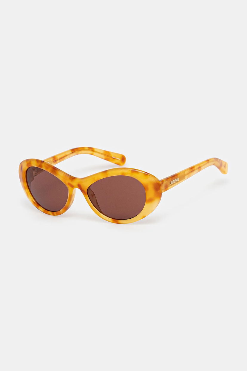 Solbriller Jacquemus Jacquemus ROND Sunglasses Gul | JAC107C5SUN