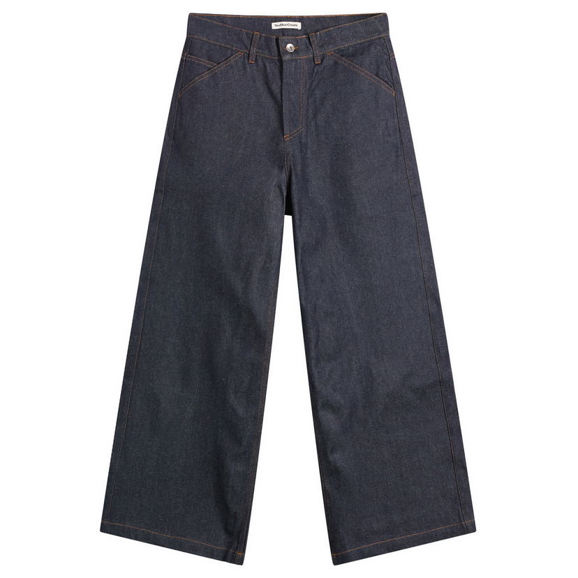Jeans YMC YMC Courtney Wide Leg Jeans Blå | Q4ZAG-40