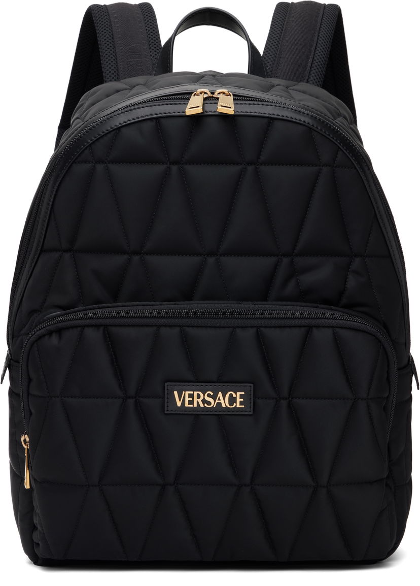 Rygsæk Versace Versace Myth Quilted Backpack Sort | 1018355_1A13686
