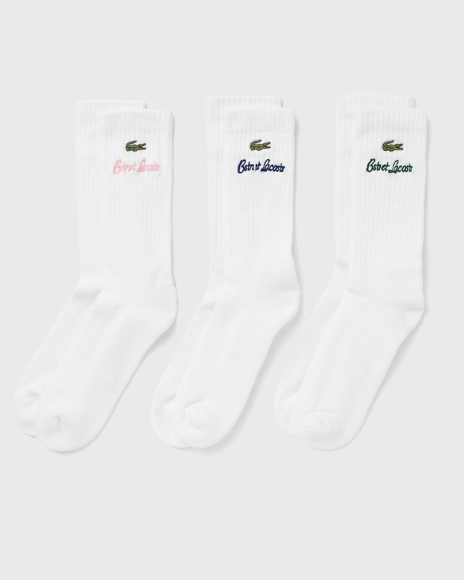 Sokker Lacoste BSTN Anniversary Crew Socks Hvid | RA4182-Z92-BSTN, 0