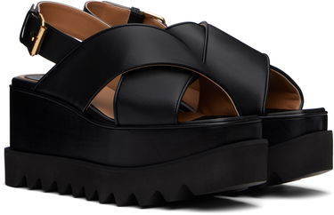 Tøj Stella McCartney Stella McCartney Elyse Platform Heeled Sandals Sort | 810527KP027, 3