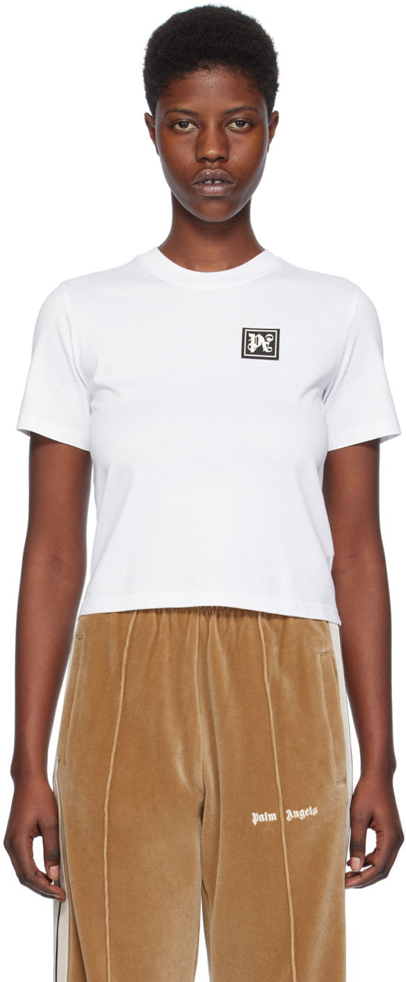 T-shirt Palm Angels 'Ski Club' T-Shirt Hvid | PWAA044R24JER0020110