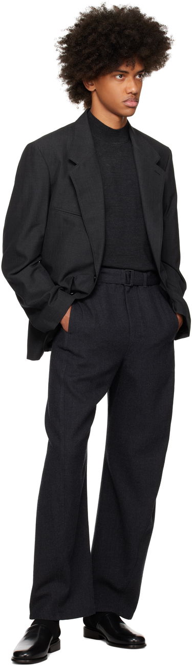 Jakke LEMAIRE LEMAIRE Tailored Single Breasted Blazer Sort | JA1056 LF414, 3