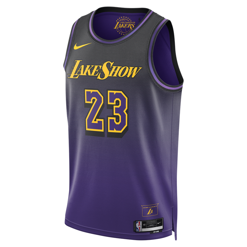 Jersey Nike NBA Swingman LeBron James Lakers City Edition Jersey 2024/25 Lilla | FQ4346-504