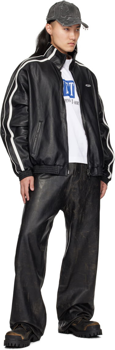 Jeans VETEMENTS Vetements Distressed Leather Pants Sort | UA66PA200X, 3