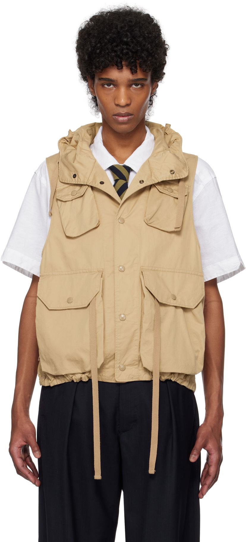 Vest Engineered Garments Engineered Garments Field Vest Beige | 25S1C004
