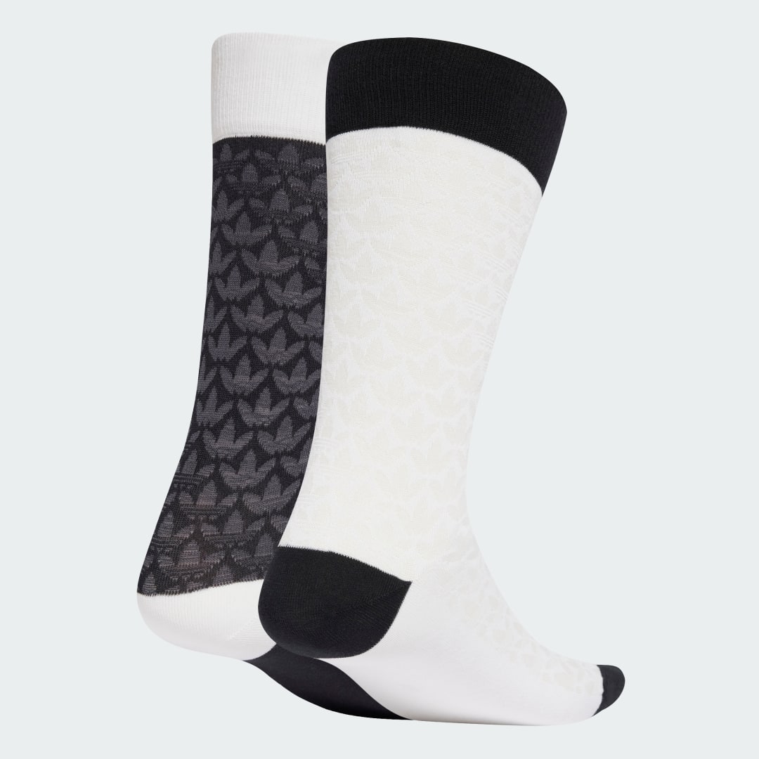 Sokker adidas Performance Two Pack Monogram Crew Socks Hvid | JC8631, 0