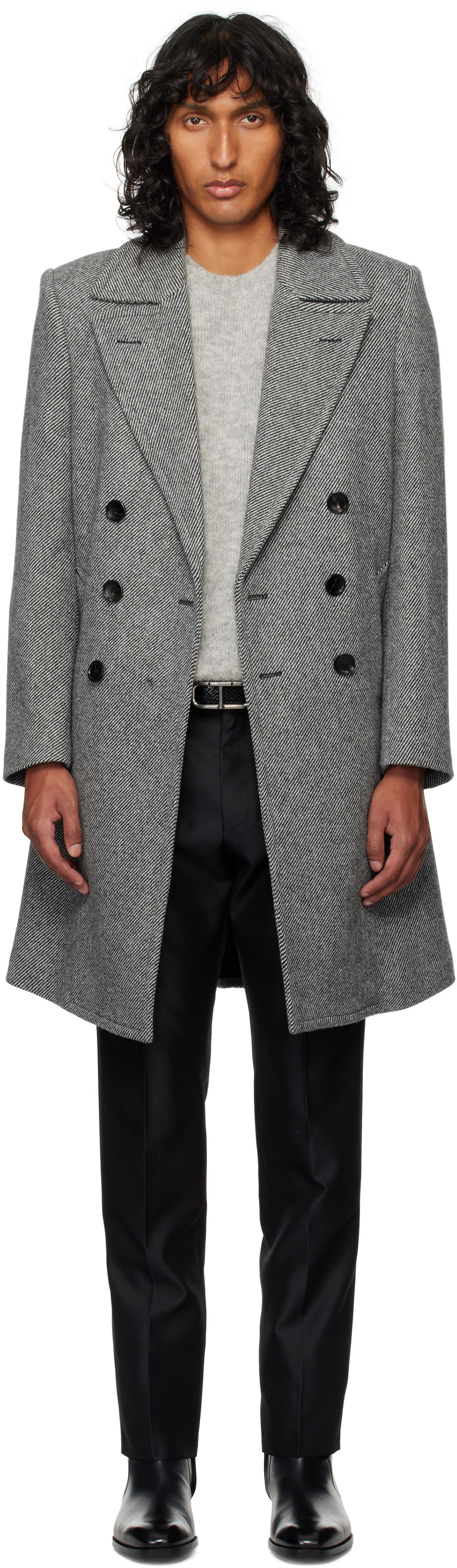Frakker Tom Ford Graphic Twill Coat Sort | OCR009-FMW049F24, 0