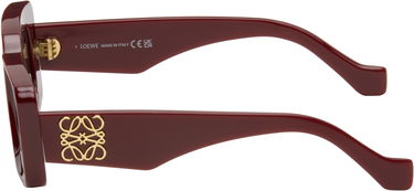 Solbriller Loewe Loewe Rectangular Sunglasses Bourgogne | LW40101IW4666A 192337214158, 2