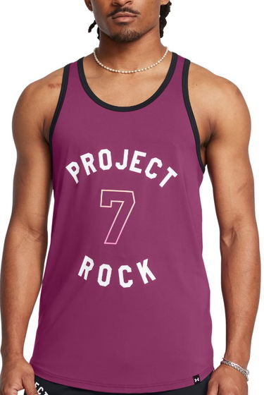 Tanktop Under Armour Project Rock Mesh Tank Top Lilla | 1386888-505, 0