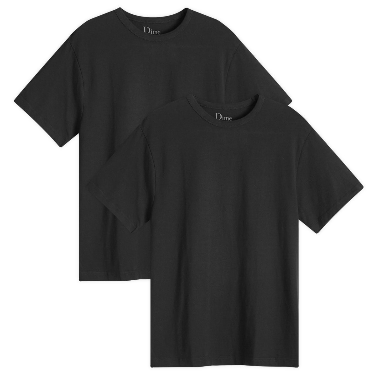T-shirt Dime 2 Pack T-Shirts Sort | DIMESU2465BLK, 0