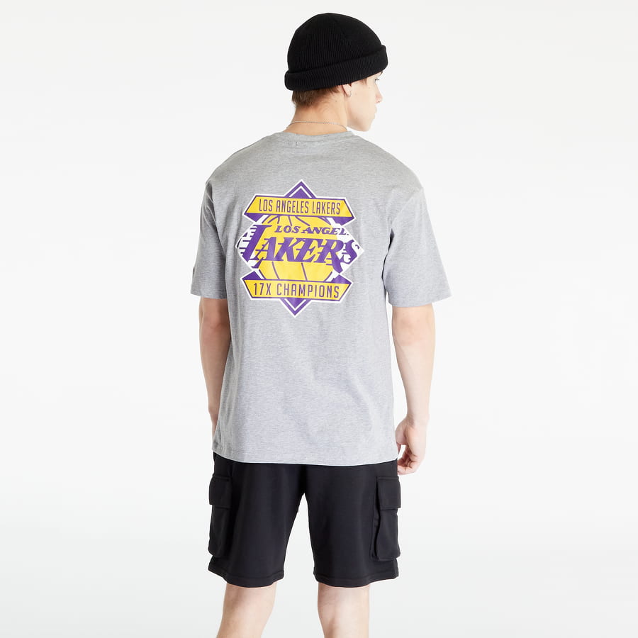 T-shirt New Era LA Lakers NBA Championship Oversized T-Shirt Grå | 60332201, 0