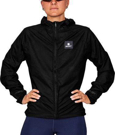 Vindjakke Saysky Saysky Flow 2.5L Waterproof Hooded Jacket Sort | xmrja61c901, 0
