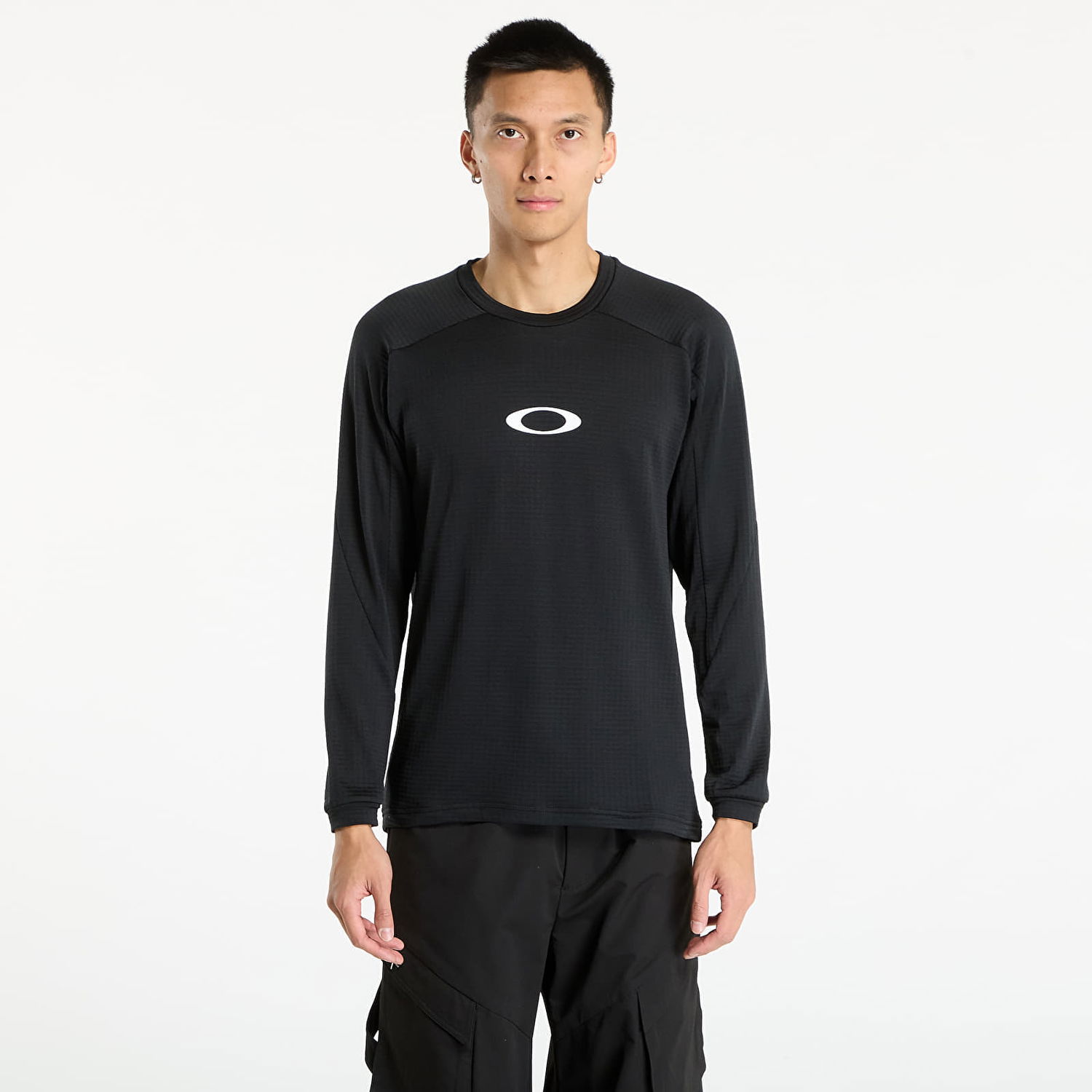 Sweatshirt OAKLEY Men's Enhance Light Grid Long Sleeve Crew Sweatshirt Sort | FOA408123-02E, 0