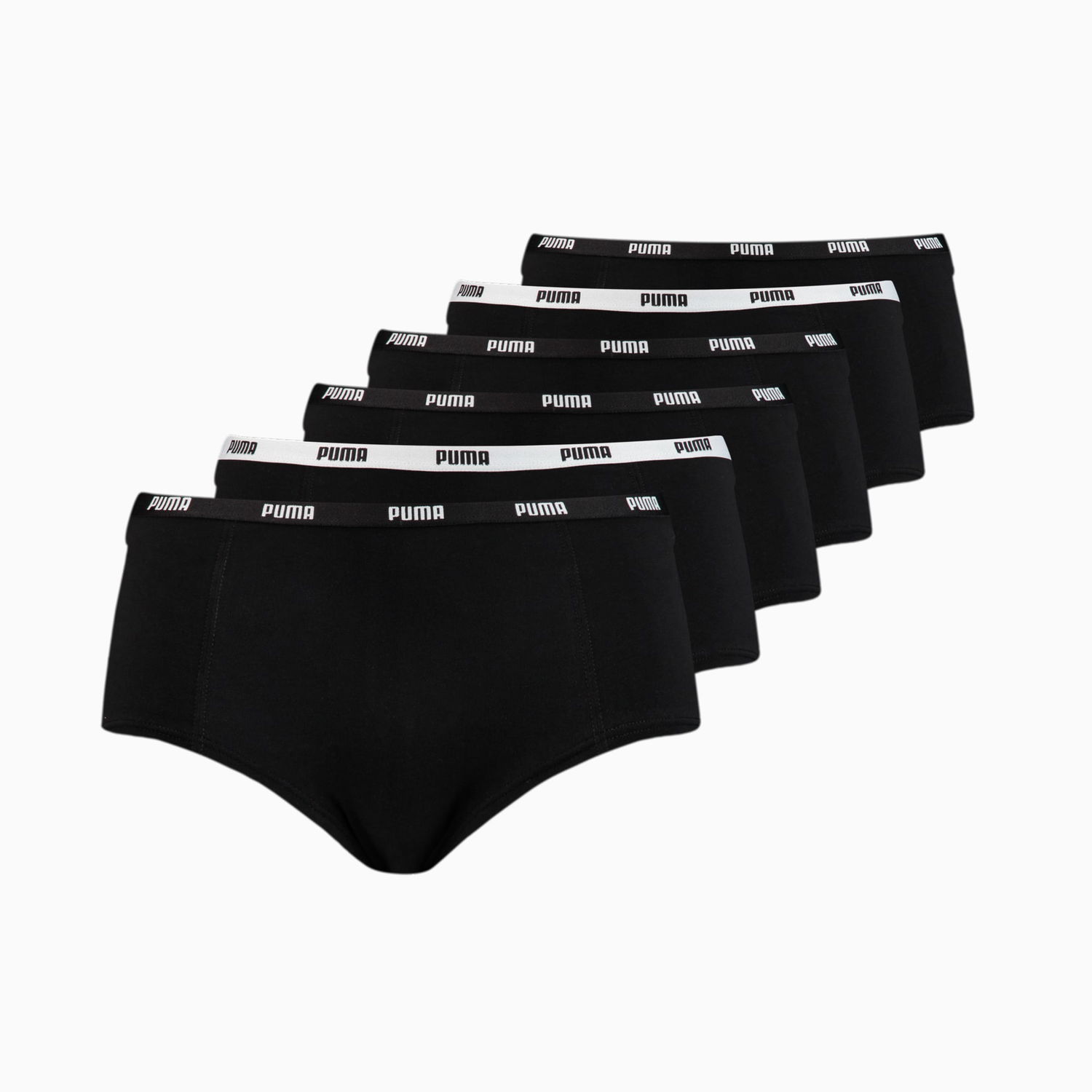 Trusser Puma Mini Short 6 pack Panties Sort | 935578_01, 1