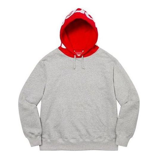 Sweatshirt Supreme Contrast Hooded Sweatshirt Grå | SUP-FW21-147